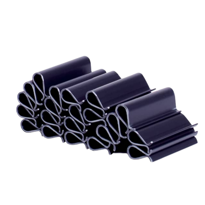 40er-Pack PVC-Klemmschiene für Sichtschutzstreifen 4,75 cm, RAL7016 (Grau)