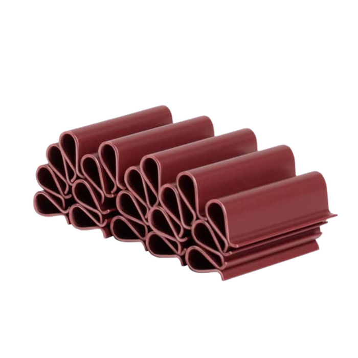 40er-Pack PVC-Klemmschiene für Sichtschutzstreifen 4,75 cm, RAL8011 (Braun)